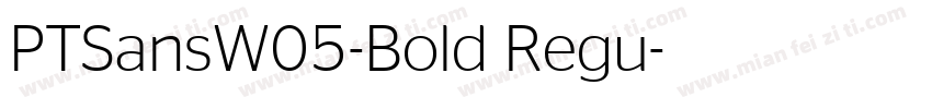 PTSansW05-Bold Regu字体转换